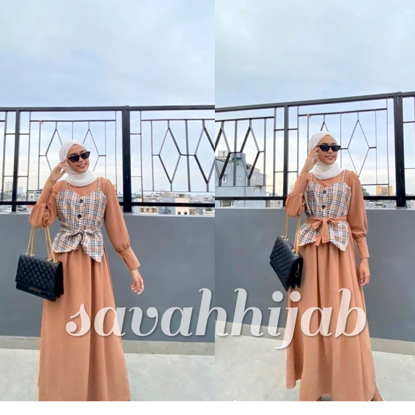 MAXI DRESS SALWA/GAMIS WANITA/PAKAIAN MUSLIM WANITA