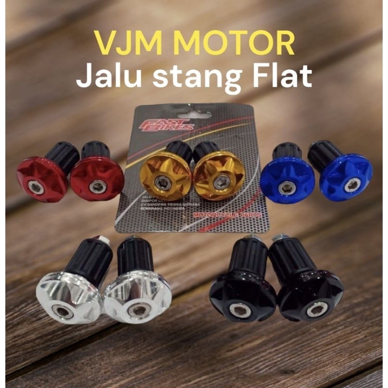 Jalu stang CNC Gepeng bintang Universal motor matic bebek Mio beat Vario 125 Vario 150 Nmax Aeeox Dll