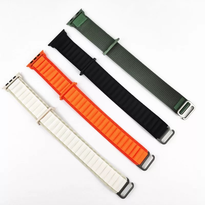 Strap Alpine untuk Apple watch series 1 2 3 4 5 6 7 8 9 ULTRA SE IWO HW 41 49 45 42 44 38 40mm Tali Jam Tangan Strap ALPINE LOOP NYLON Sport Band iwatch