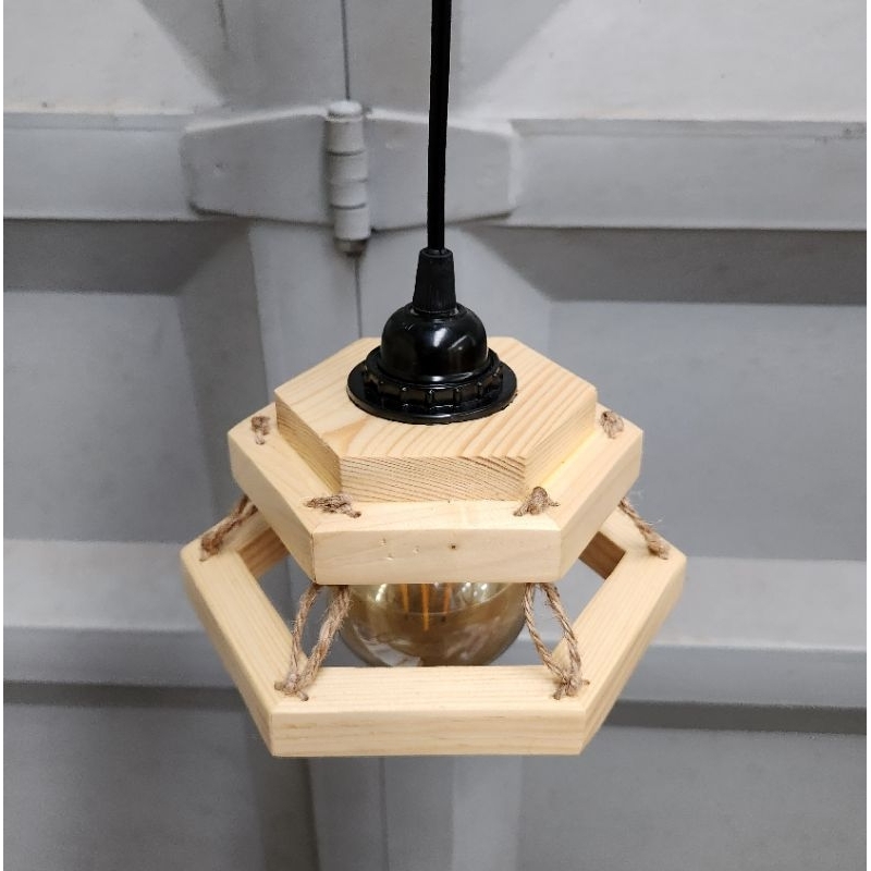 lampu gantung kayu