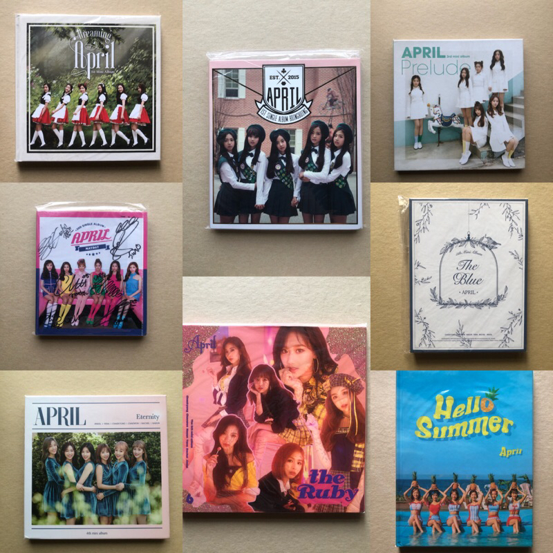 FOR SALE APRIL ALBUM ONLY , KPOP ALBUM , APRIL DREAMING , APRIL PRELUDE , APRIL THE BLUE , APRIL ETE