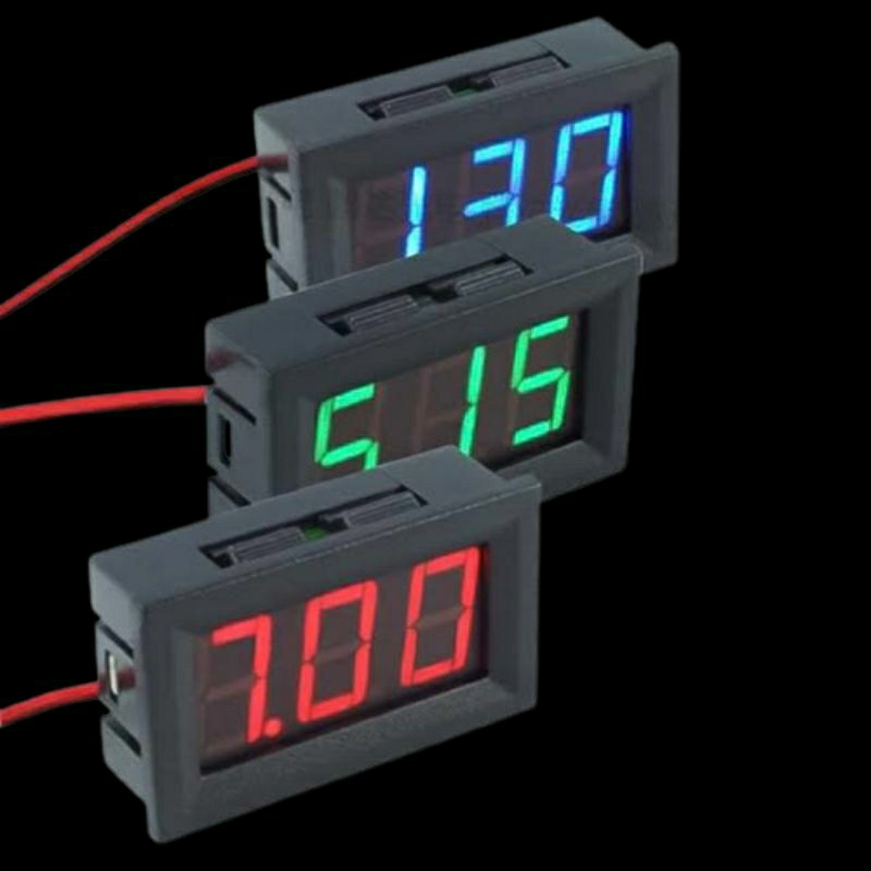 Alat digital Pengukur Aki motor Volt Meter Motor Volt Meter Aki.