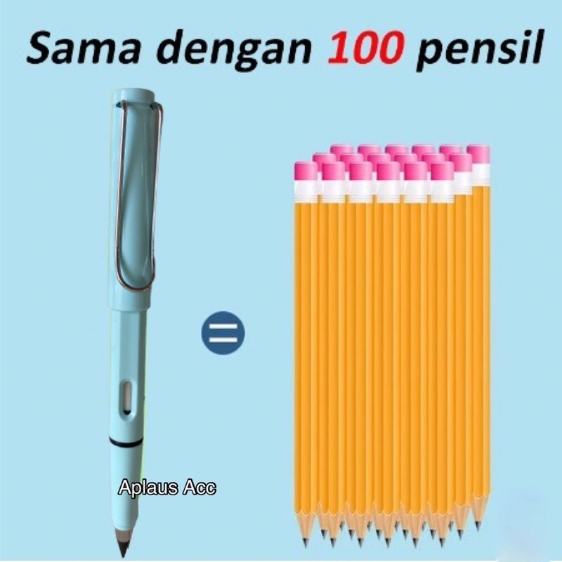 Pensil Abadi Unlimited Tidak Habis Dipakai Tanpa Diraut Magic Eternal Pencil Macaron