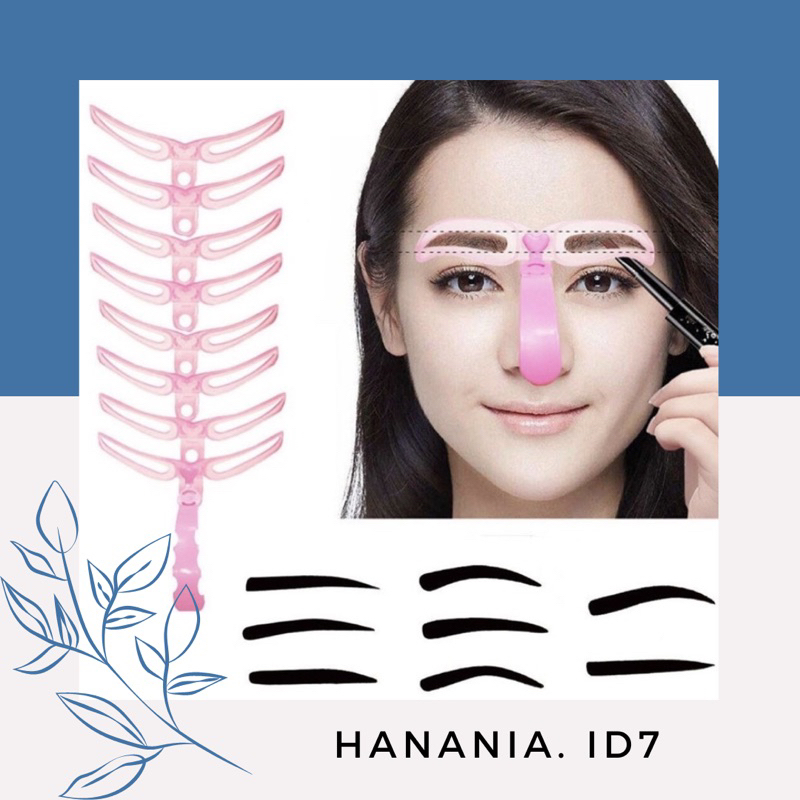 Cetakan Alis 4 In 1 Wanita Eyebrow Template Delapan Model Alis Mata Cetakan Alis Import