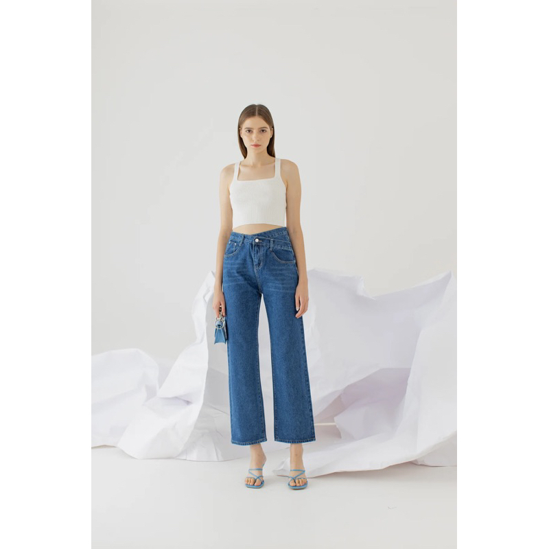 [NEW] OUDRE Chu Jeans in Dark Denim - M