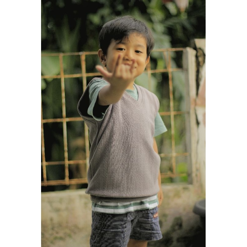 Rompi korea anak, Vest korea Anak laki dan perempuan, aborigin knit