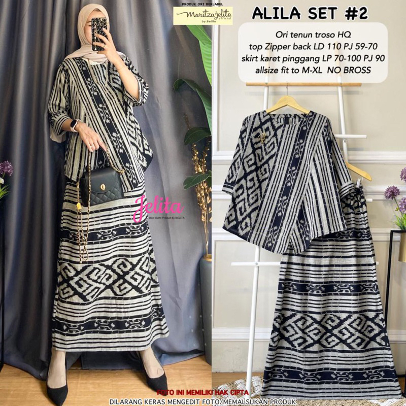 ALILA SET ONE SET TENUN TROSO SETELAN TENUN TROSO ORI