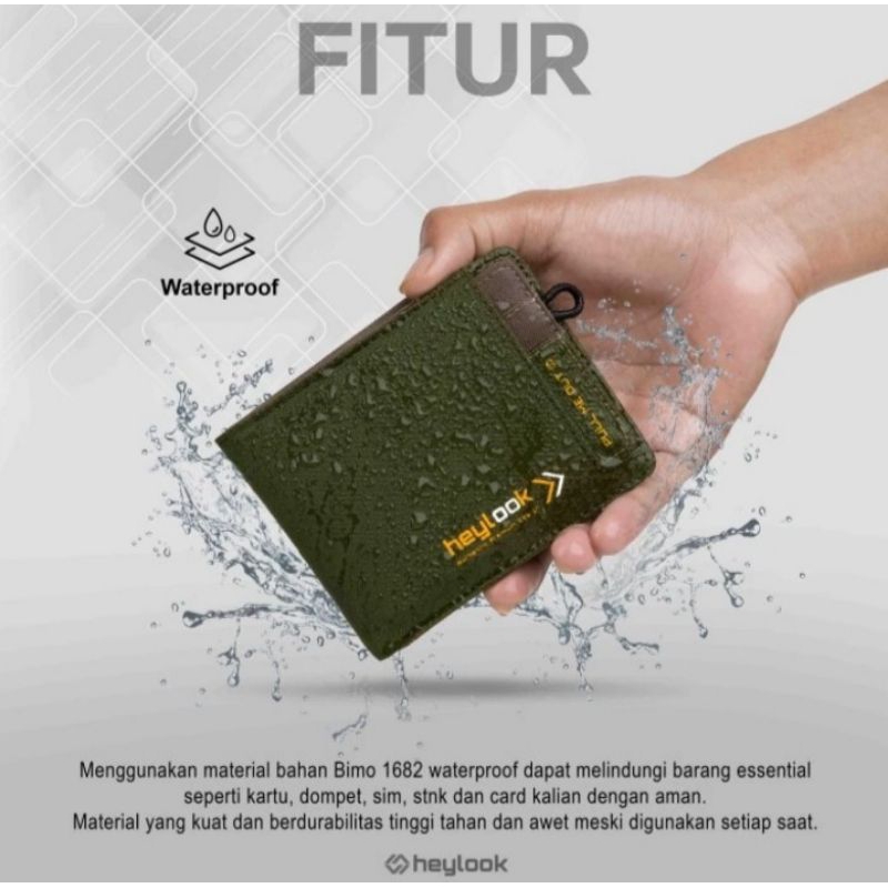 Dompet Pria Pendek Waterproof Dompet Lipat Dompet Dexter Heylook