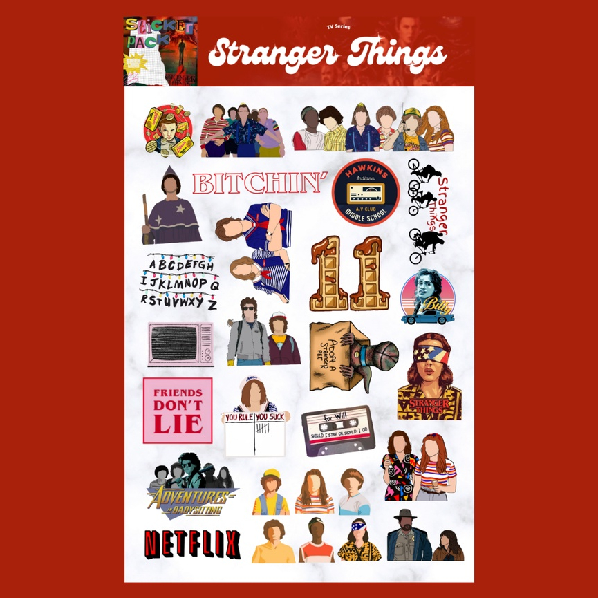 

Stranger Things Sticker Sheet