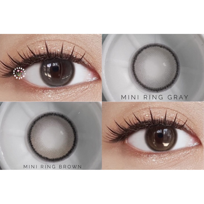 softlens mini ring gray &amp; brown softlens original pusbel korean