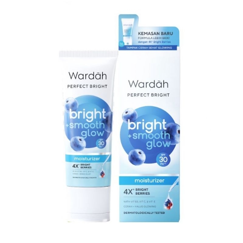 Wardah perfect bright moisturizer tone up cream kemasan baru