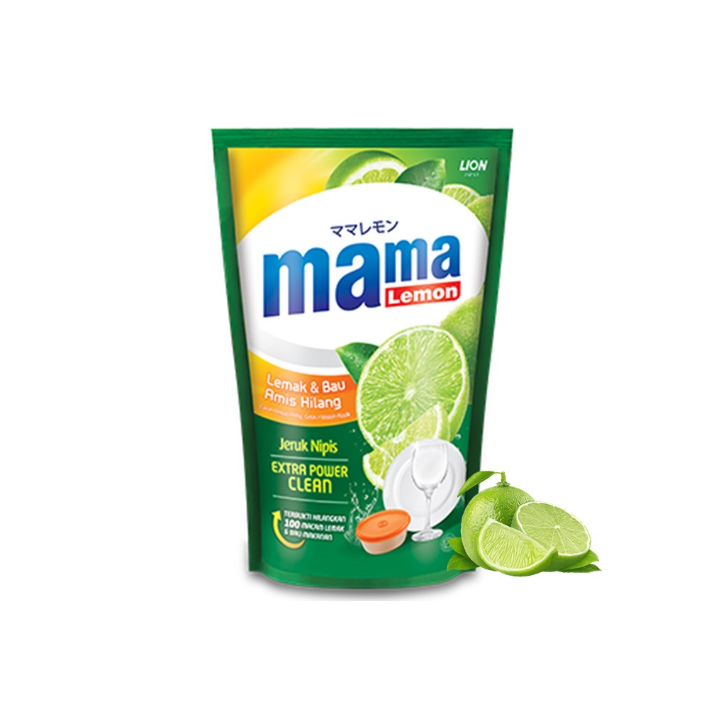 Mama Lemon Sabun Cuci Piring Jeruk Nipis Pouch 680 ml Image 3