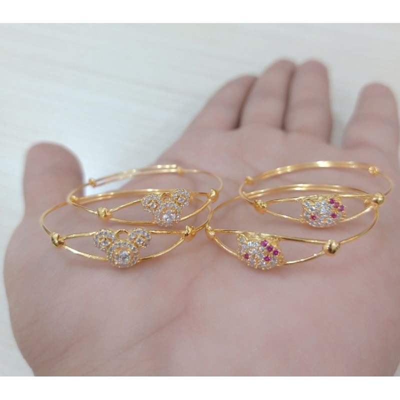 GELANG ANAK SELOT PERAK 925 GOLD