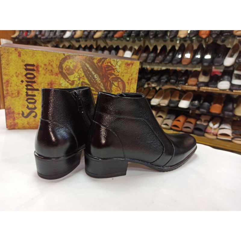SCORPION 2502 Sepatu Boots wanita kulit asli original