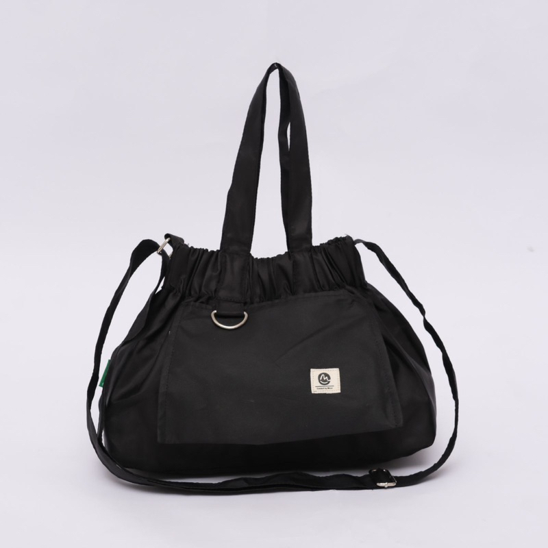 Dumpling Bag Tas Selempang Handle Bag Tas Wanita Tas serut Terbaru Size M Minor Mate Black