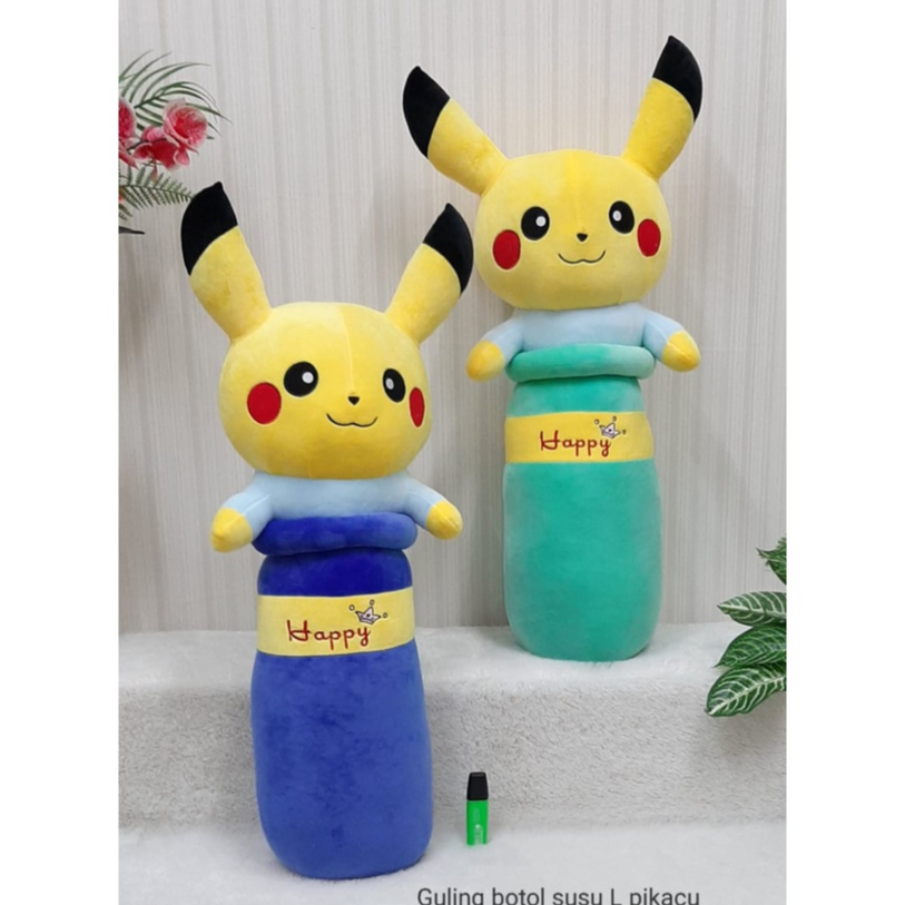 Guling Boneka Pikachu L /65cm/guling Pikachu/kado ultah/Guling Bebek/Guling Boneka Soft/Guling Pokemon/Bantal Pokemon