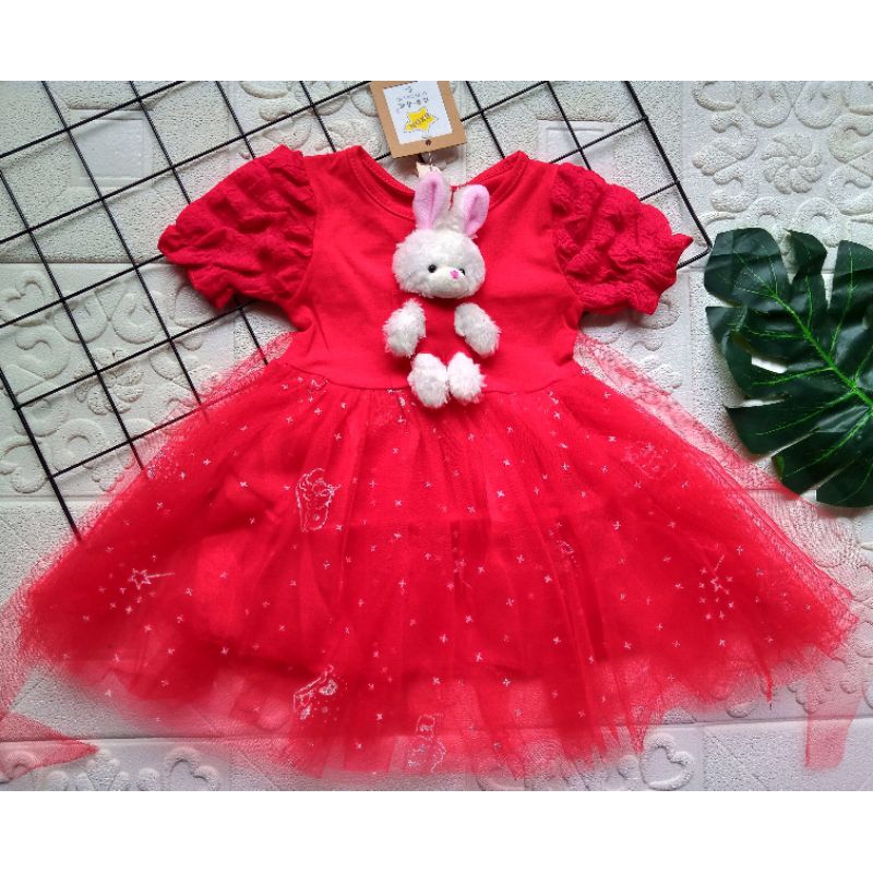 [0-5th] DRESS TUTU ANAK GAUN PESTA DRESS TILE ANAK IMUT MOTIF BONEKA BEAR SOFIA DRESS TUTU ANAK IMPORT PREMIUM MEWAH ORIGINAL