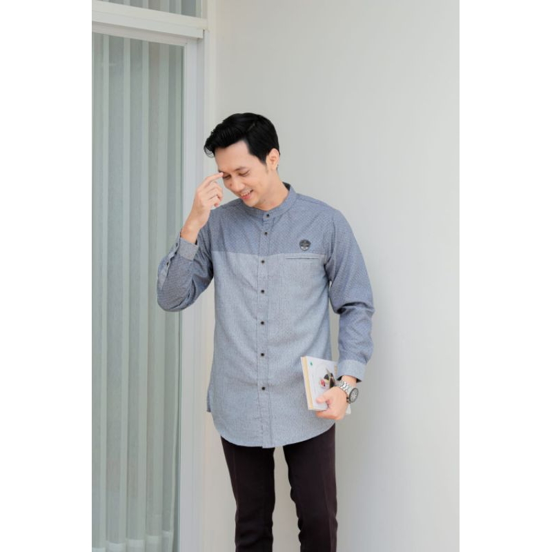 *Koko Abqori slimfit lengan panjang by Ilnaf Al kautsar*