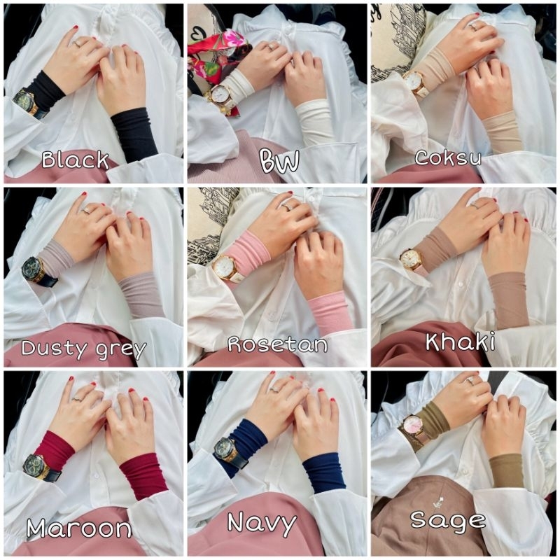 Haneem Basic Handsock by RAWHA | Manset tangan Muslimah Malaysia Premium