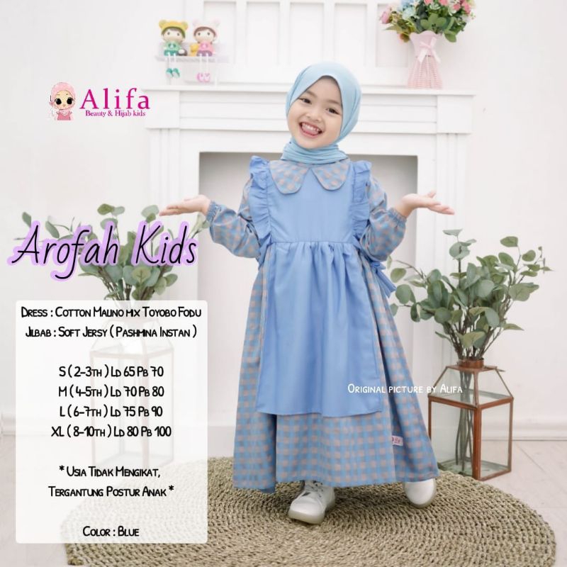 AROFAH DRESS/GAMIS ANAK PEREMPUAN BY ALIFA