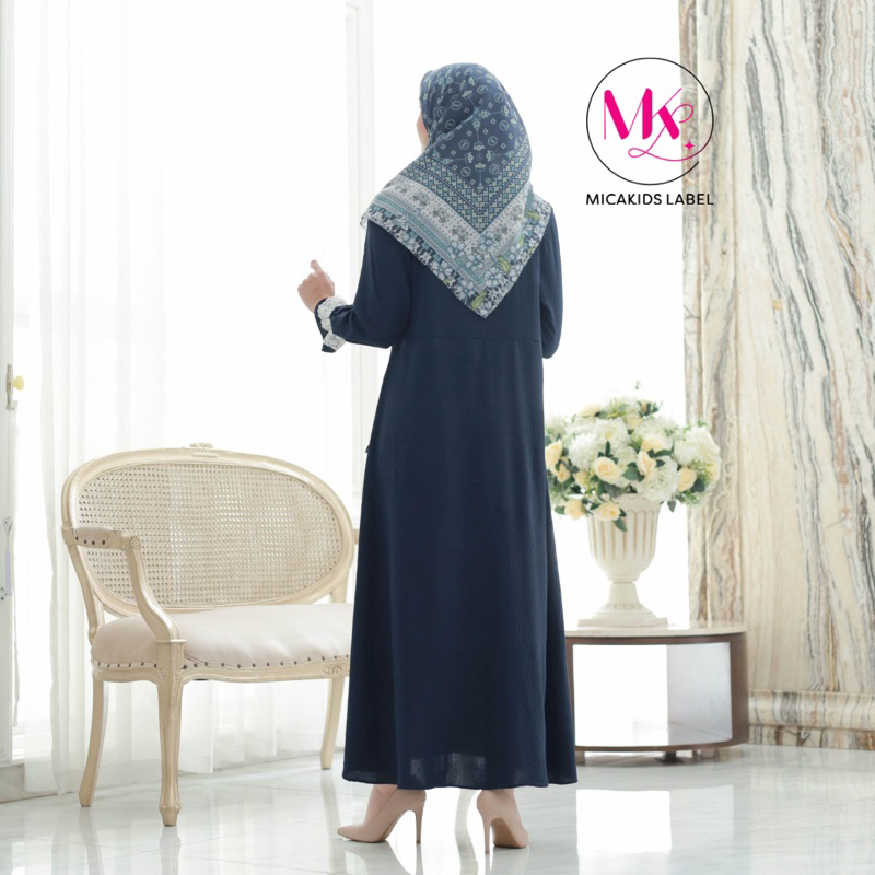 GAMIS POLOS COUPLE IBU DAN ANAK PEREMPUAN GAMIS CRINKLE HAGIA SOPHIA