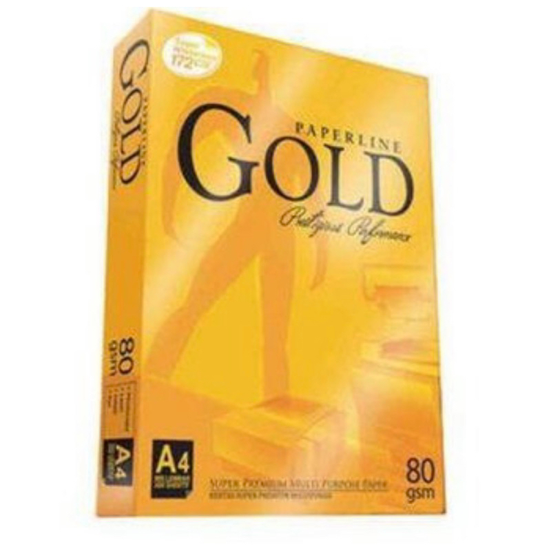 Kertas HVS A4 70 gr 70 gsm 1 rim l/500lbr Paperline GOLD