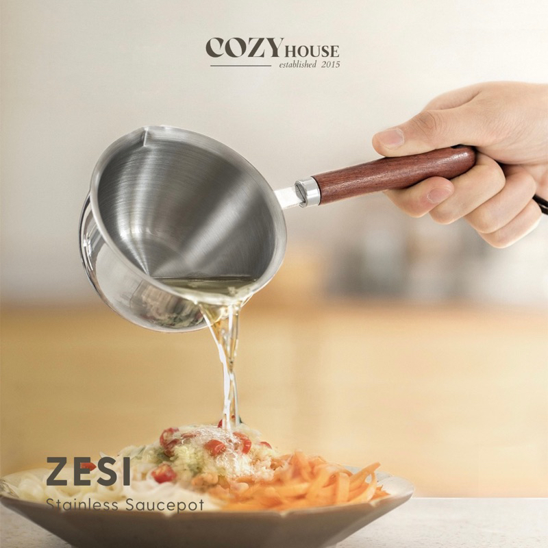 COZYHOUSE ZESI Panci Stainless Kecil Saucepan Mini Saucepot Wajan Saus Panci Pemanas Susu