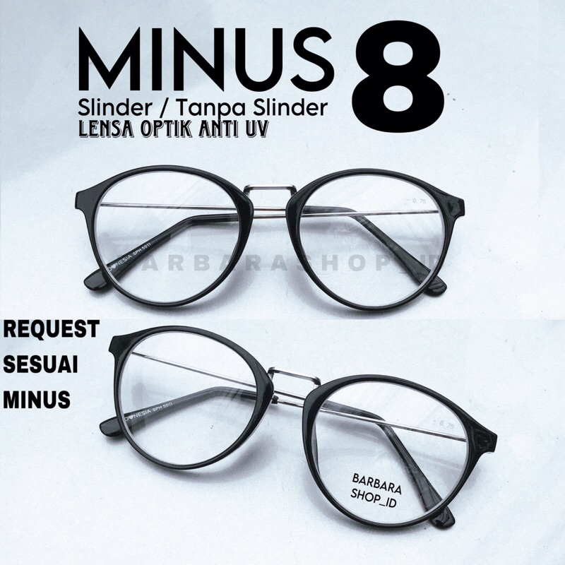 KACAMATA MINUS 8,7,6,5,4,3,2,1 MINUS SLINDER SESUAI RESEP KACAMATA RABUN JAUH | 5011