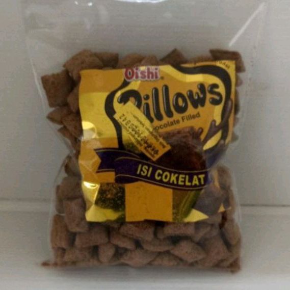 

OISHI PILLOW COKLAT 250GRAM - PILLOW RASA COKLAT - CEMILAN ANAK - MAKANAN JADUL - MAKANAN ANAK