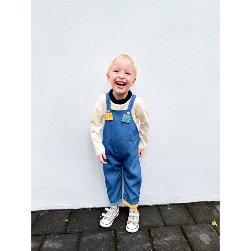 RACHIDKIDS / OVERALL JEANS ANAK / JESSI OVERALL SET