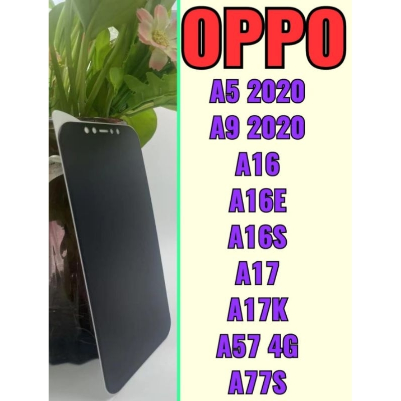 Anti Spy Oppo A5 2020 / A9 2020 / A16 / A16E / A16K / A17 / A17K / A57 4G / A77S / Tempered Glass Matte Film Ceramic Anti-Spy Oppo A5 2020 Oppo A9 2020 Oppo A16 Oppo A16E Oppo A16K Oppo A17 Oppo A17K Oppo A57 4G Oppo A77S Oppo A15 Oppp A15S Oppo A3S , F9