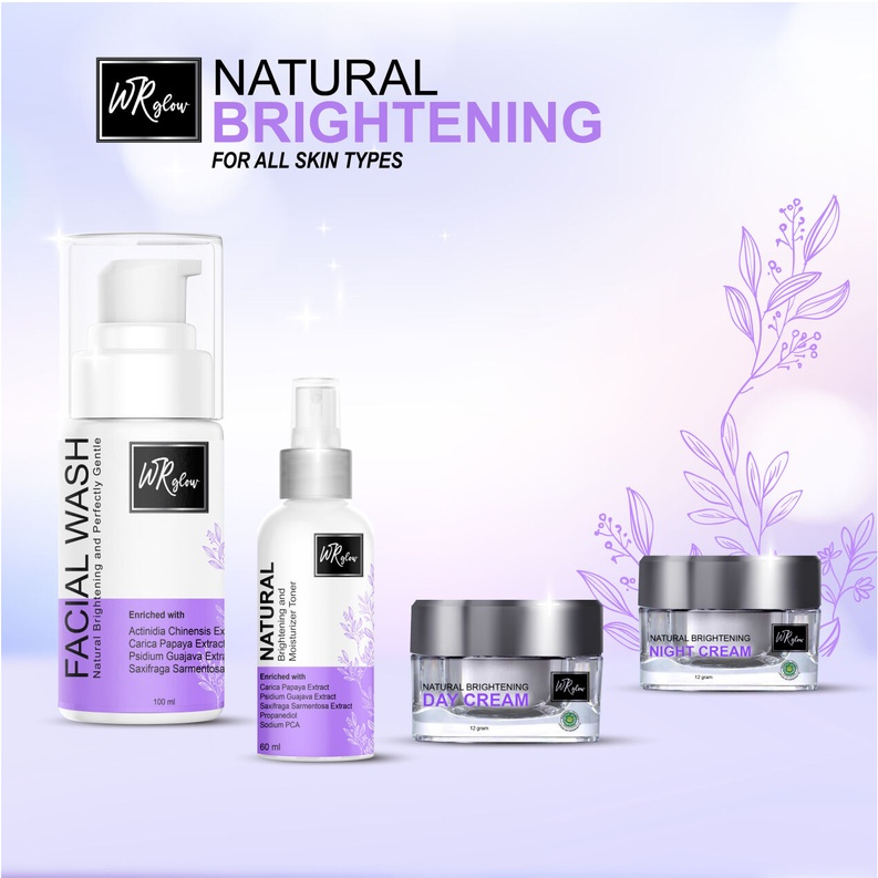 WR GLOW NATURAL BRIGHTENING SERIES SKINCARE FOR ALL SKIN TYPES
