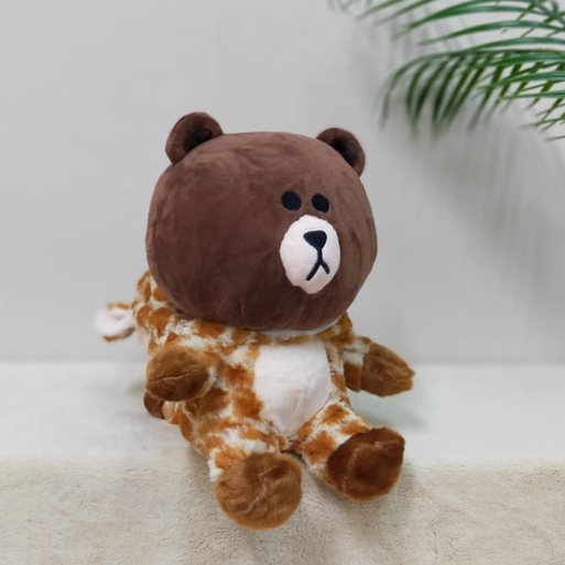Boneka Brown Kostum 28cm/9"/boneka costum animal/boneka karakter/kado boneka lucu