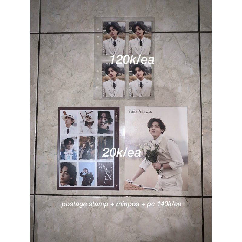 [SHARING] Special 8 Photo-Folio Me, Myself, and V ‘Veautiful days’ (pc, mini poster, postage stamp)