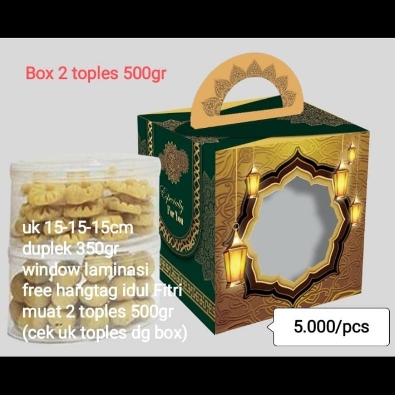 

[FREE HANGTAG] BOX HAMPERS 2x500GR LEBARAN IDUL FITRI
