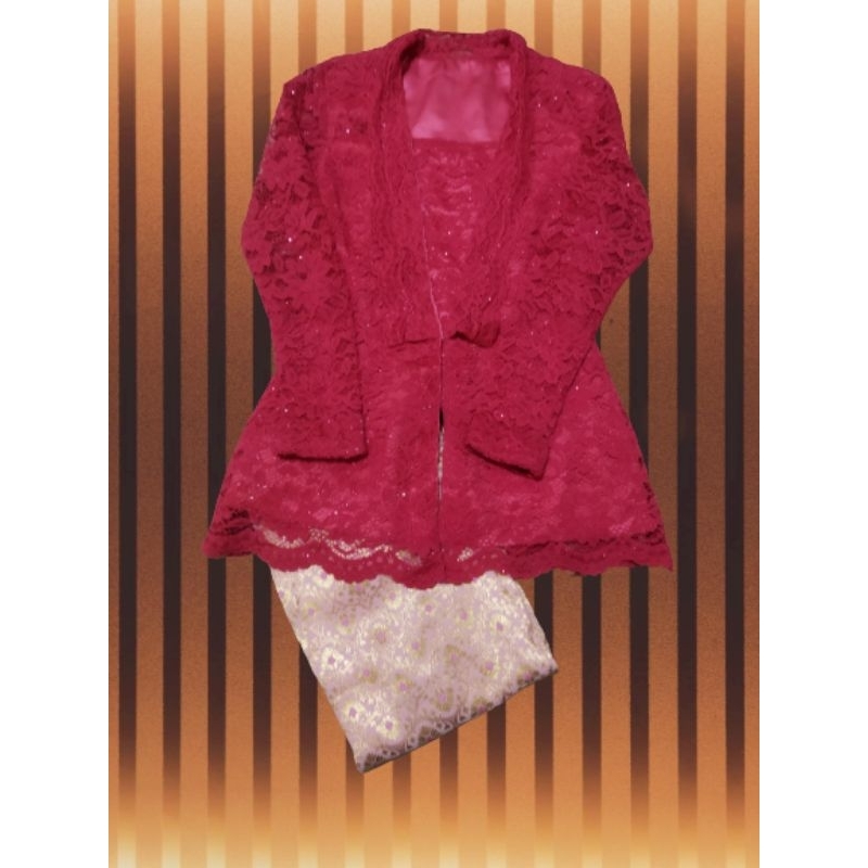 Set kebaya wisuda pink fanta