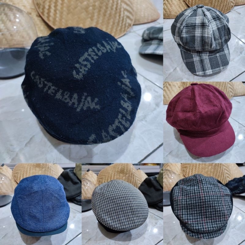 flatcap / newsboy cap / topi copet