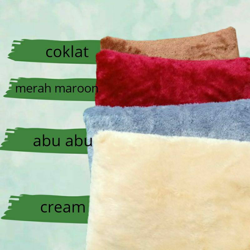 Sarung Bantal Sofa Jumbo (50x50) Full Bulu Super Elastis