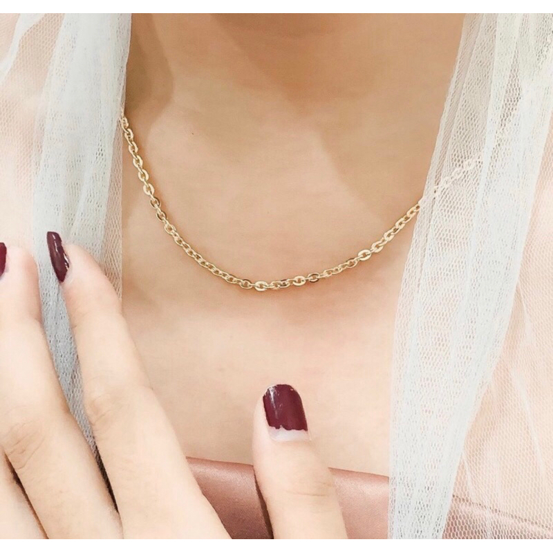 Kalung siyem nori polos wanita dewasa kadar 700 16karat