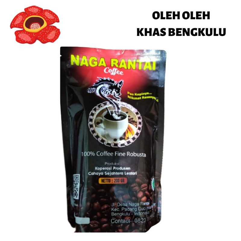 

Kopi Naga Rantai Khas Bengkulu Netto 200gr