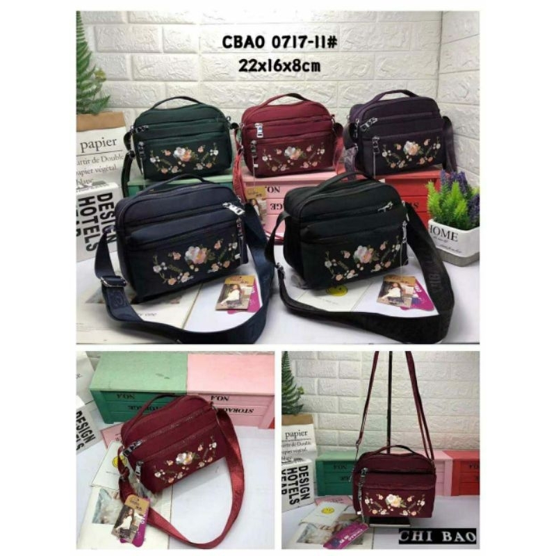 Tas Slempang Chibao Bunga 0717-11#