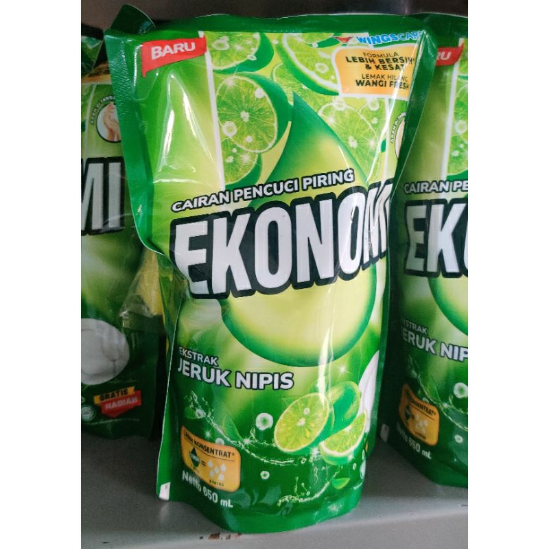 Sabun Cuci Piring Ekonomi Jeruk Nipis 650ml Pouch Refill