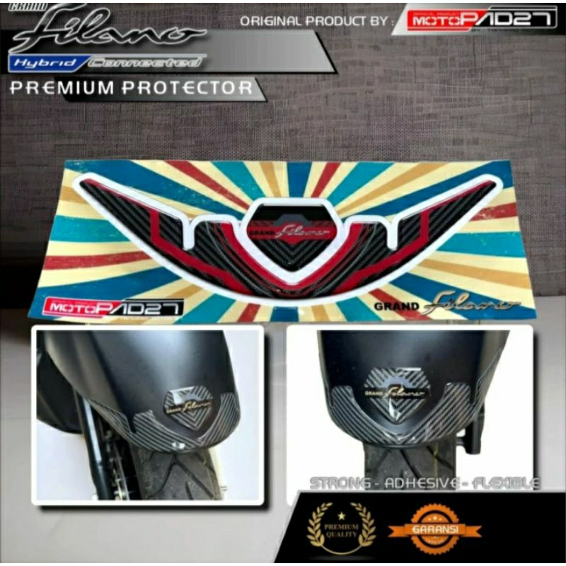 Yamaha Grand Filano 125 Stiker Spakbor depan Resin Premium Grand Filano 125