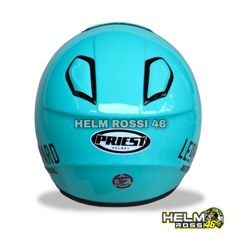 Helm Kyoto Priest Osaka LEOPARD HIJAU TOSCA Solid - Visor Venom Original Free Box Packing