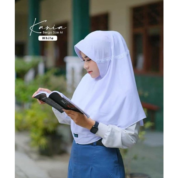 Bergo Kania Azamka Hijab Sekolah Ukuran XL