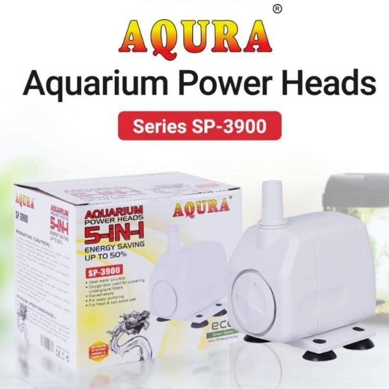 power head AQURA 3900 SP-3900 mesin pompa filter kolam-pompa celup aquarium-kolam-hidropanik-waterfall water Pump Submersible Pump