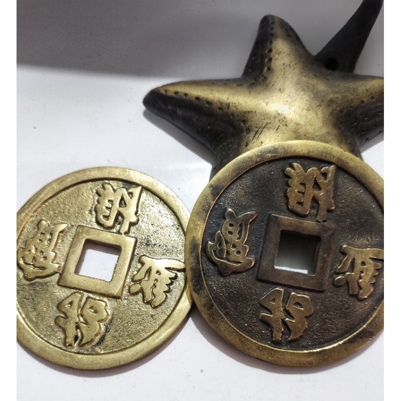 Koin China Kuno Besar 7 Cm / Lucky Chinese Coin Fengsui