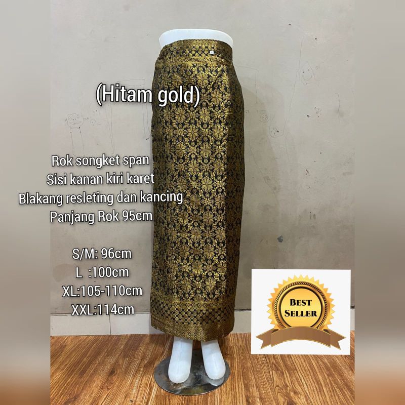 Songket Span / Rok span.SONGKET JADI / ROK SONGKET JADI /BAWAHAN KEBAYA / KAIN SARUNG