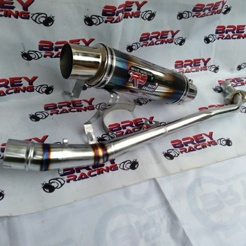 knalpot R9 racing untuk motor supra supra X supra Fit karisma Jupiter