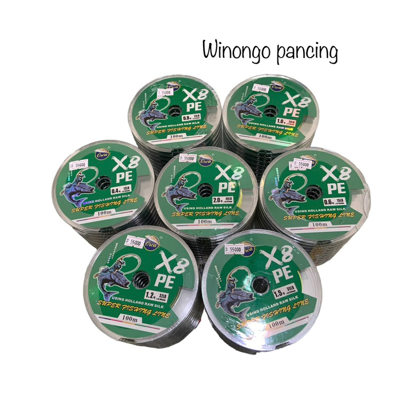 SENAR PE ORCA X8 KUAT TAHAN GORESAN